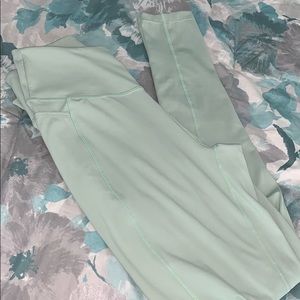 Light Green high waisted Gym Shark Leggings